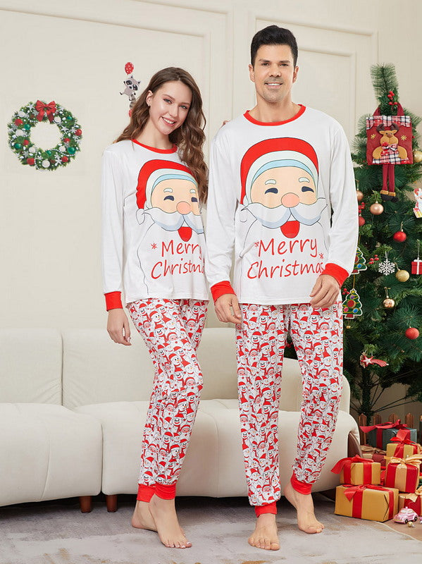 Matching Merry Christmas Santa Print Cozy and Festive Christmas Pajamas for the Whole Family