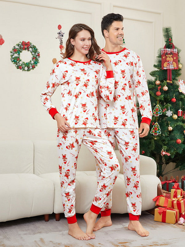 Matching Merry Christmas Gingerbread Print Cozy and Festive Christmas Pajamas for the Whole Family