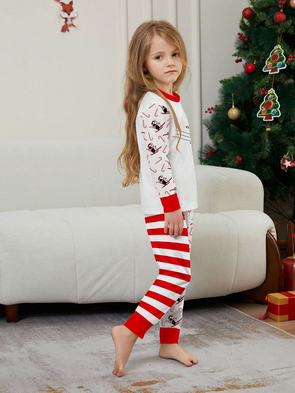 Matching Merry Christmas Santa Print Cozy and Festive Christmas Pajamas for the Whole Family