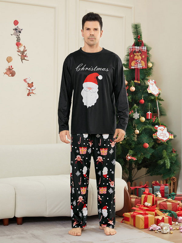 Matching Merry Christmas Santa Print Cozy and Festive Christmas Pajamas for the Whole Family