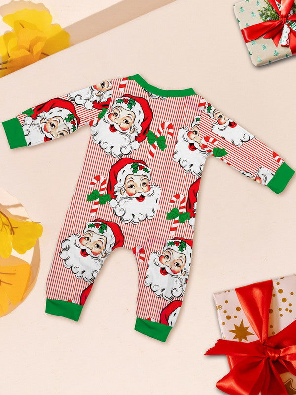 Matching Merry Christmas Santa Print Cozy and Festive Christmas Pajamas for the Whole Family