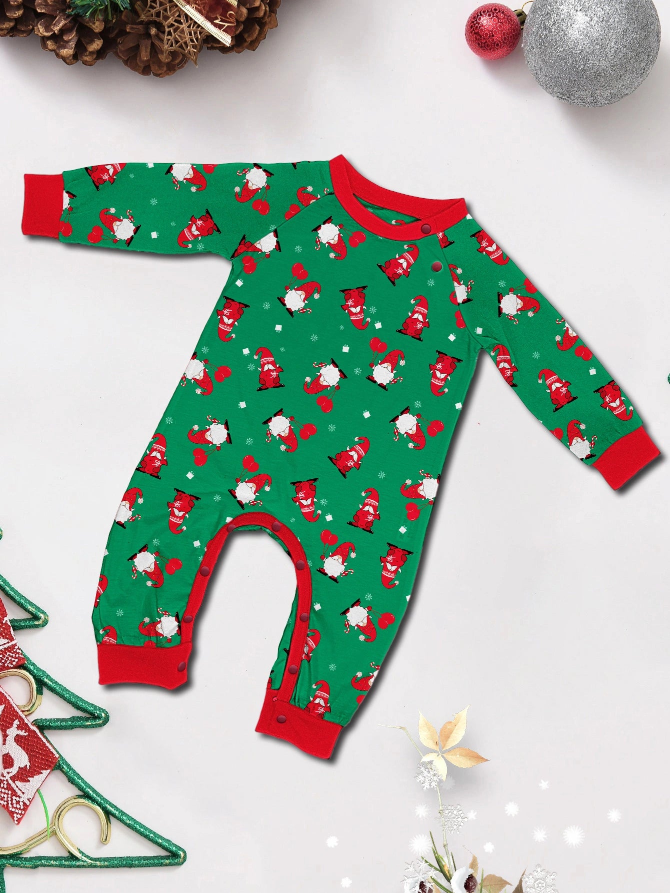 Matching Santa Claus Print Cozy and Festive Christmas Pajamas for the Whole Family