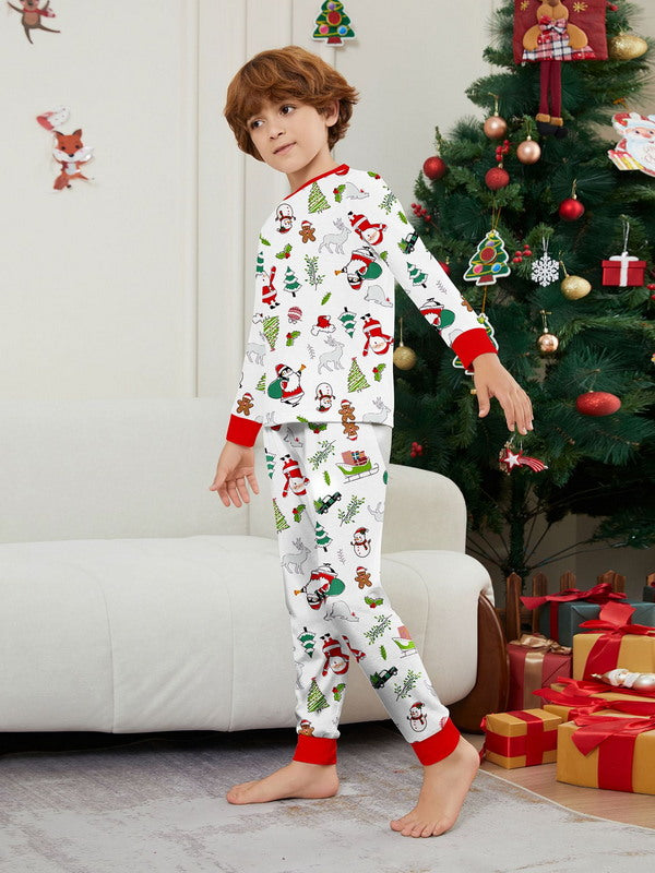 Matching Merry Christmas Santa Print Cozy and Festive Christmas Pajamas for the Whole Family
