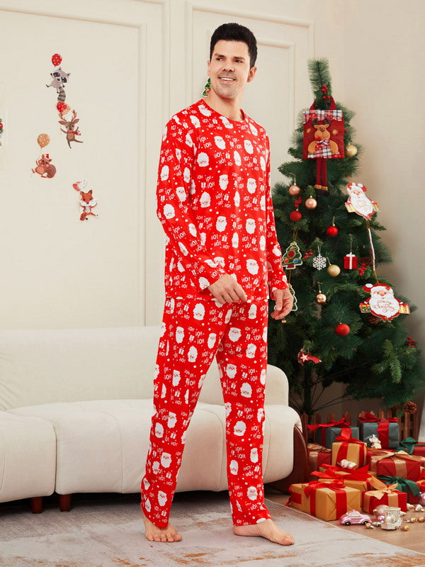 Matching Merry Christmas Santa Print Cozy and Festive Christmas Pajamas for the Whole Family