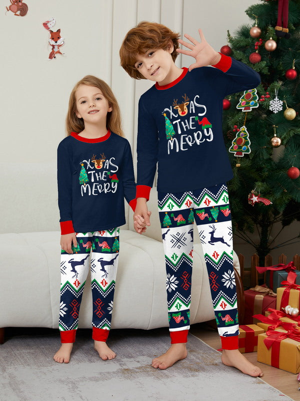 Matching Merry Christmas Trees Print Cozy and Festive Christmas Pajamas for the Whole Family