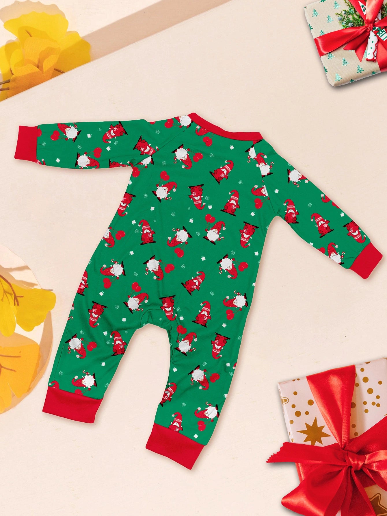 Matching Santa Claus Print Cozy and Festive Christmas Pajamas for the Whole Family