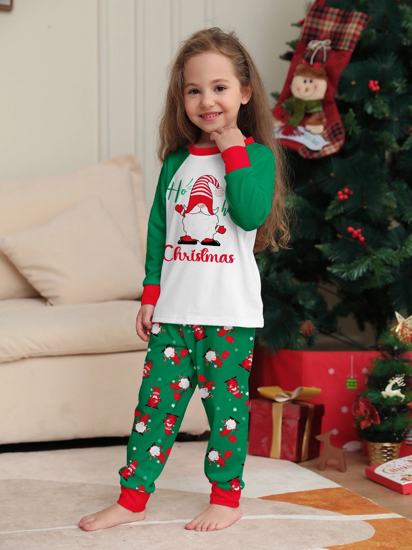 Matching Santa Claus Print Cozy and Festive Christmas Pajamas for the Whole Family