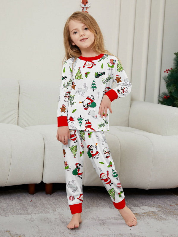 Matching Merry Christmas Santa Print Cozy and Festive Christmas Pajamas for the Whole Family