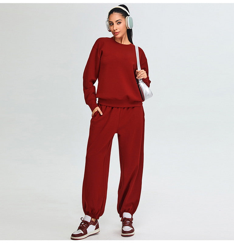 Crewneck Sweater and Jogger Sportswear Set
