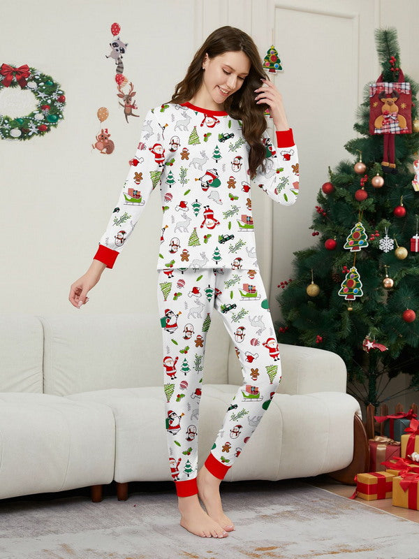 Matching Merry Christmas Santa Print Cozy and Festive Christmas Pajamas for the Whole Family