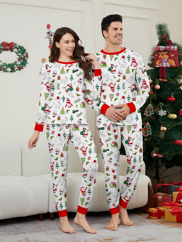Matching Merry Christmas Santa Print Cozy and Festive Christmas Pajamas for the Whole Family