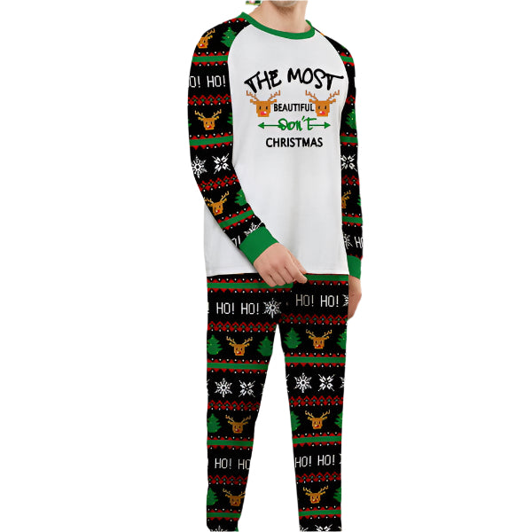 Matching Merry Christmas Reindeer Print Cozy and Festive Christmas Pajamas for the Whole Family