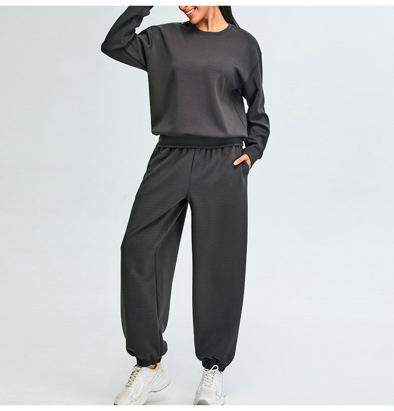 Crewneck Sweater and Jogger Sportswear Set