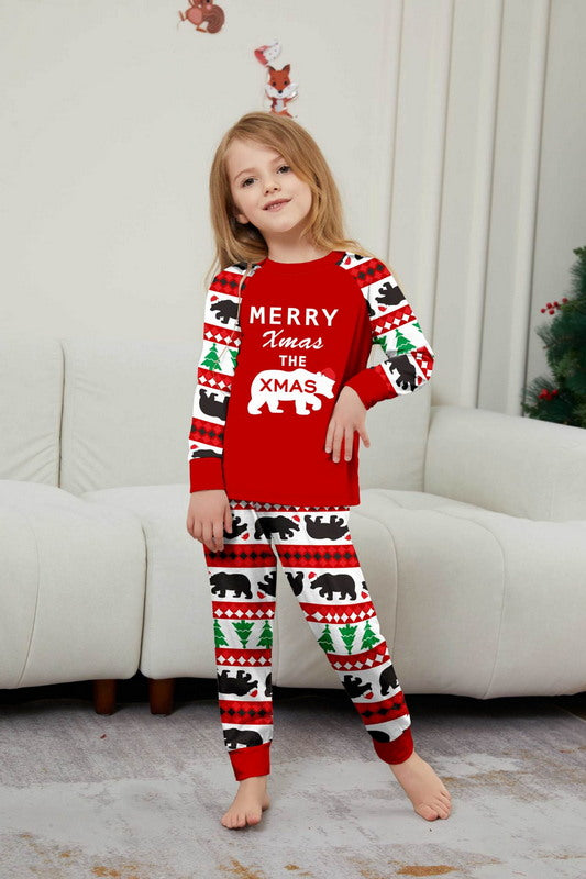 Matching Merry Christmas Print Cozy and Festive Christmas Pajamas for the Whole Family