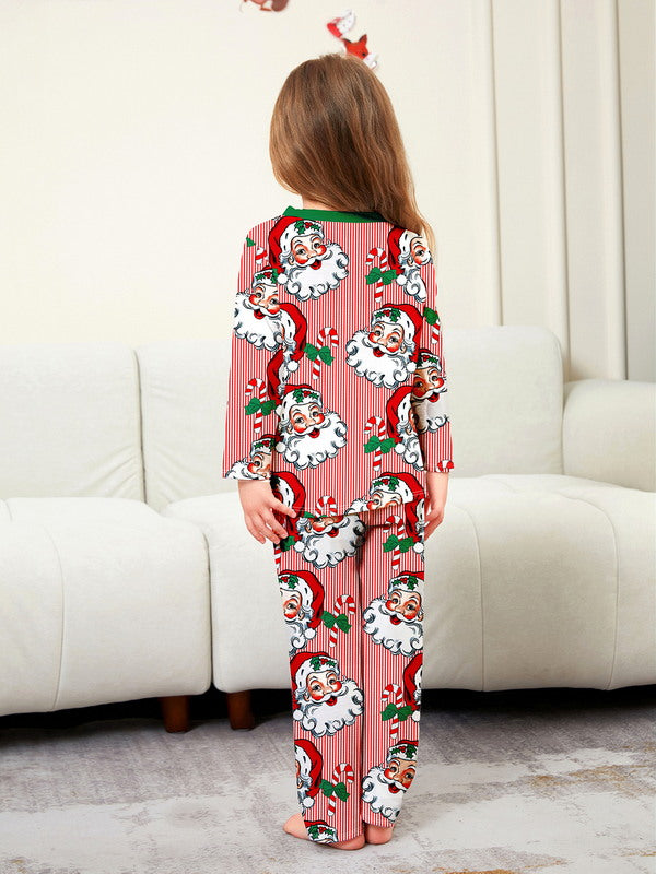 Matching Merry Christmas Santa Print Cozy and Festive Christmas Pajamas for the Whole Family