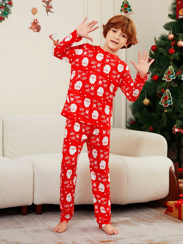 Matching Merry Christmas Santa Print Cozy and Festive Christmas Pajamas for the Whole Family