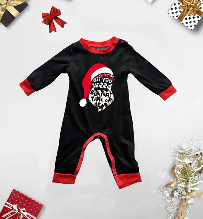 Matching Winter Santa Face Cozy and Festive Christmas Pajamas for the Whole Family