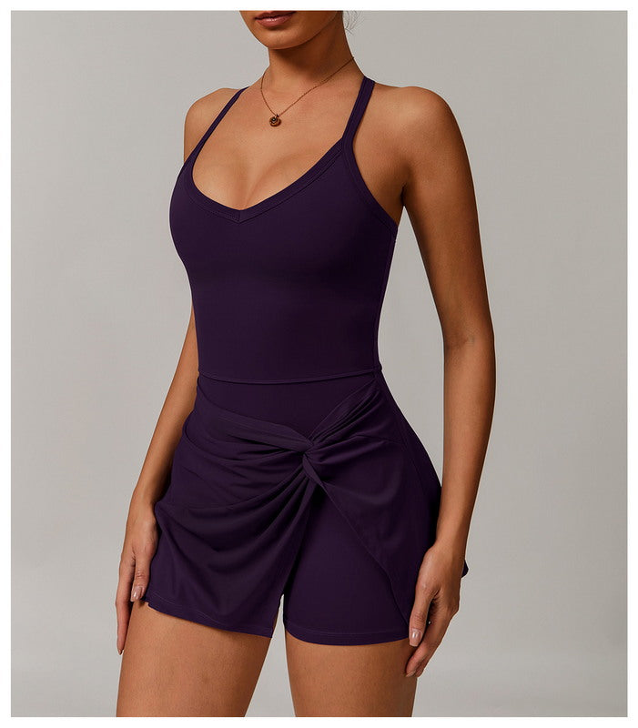 PowerPlay Skirted Romper