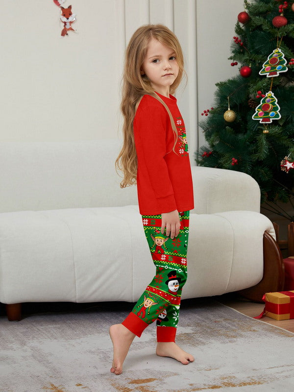 Matching Merry Christmas Reindeer Print Cozy and Festive Christmas Pajamas for the Whole Family