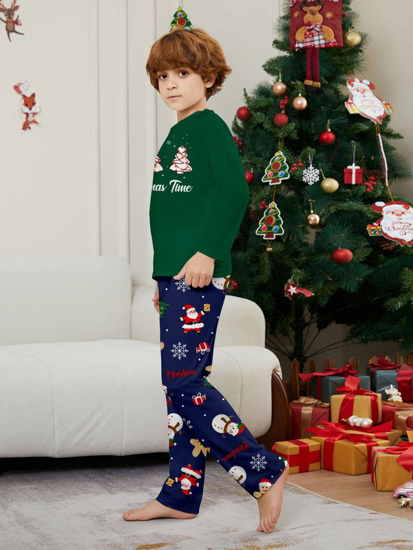 Matching Merry Christmas Trees Print Cozy and Festive Christmas Pajamas for the Whole Family