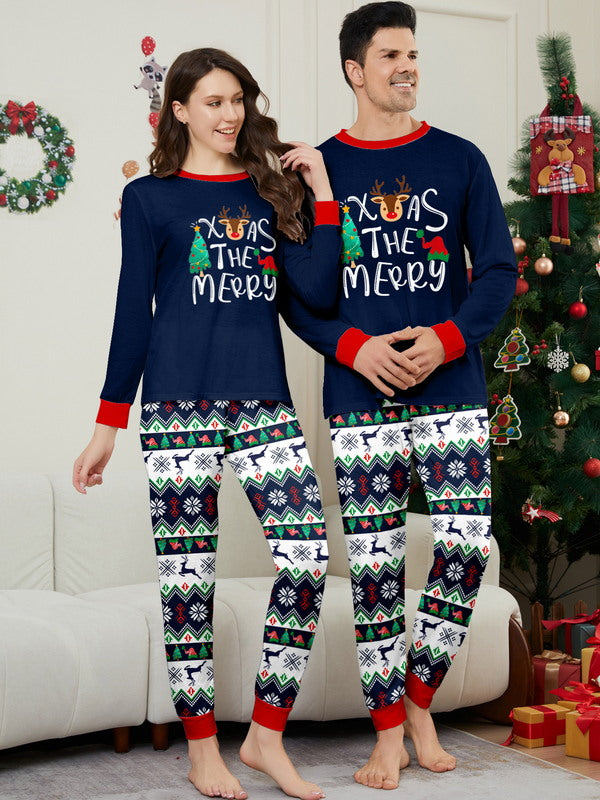 Matching Merry Christmas Trees Print Cozy and Festive Christmas Pajamas for the Whole Family