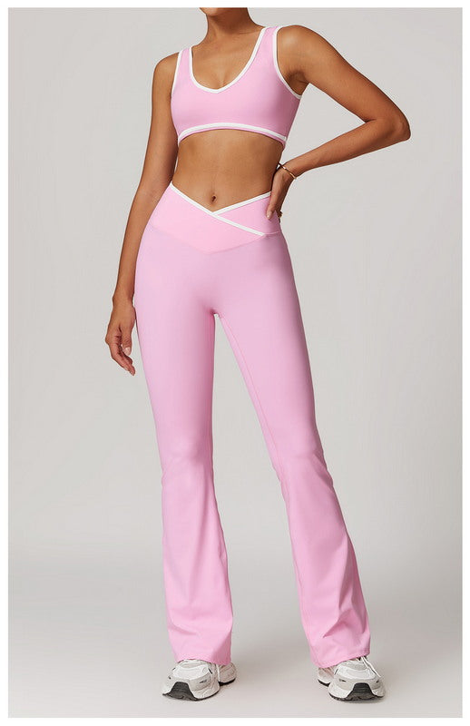 Sculpt Luxe Crossover Flare Leggings