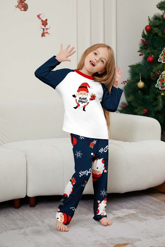 Matching Merry Christmas Santa Print Cozy and Festive Christmas Pajamas for the Whole Family