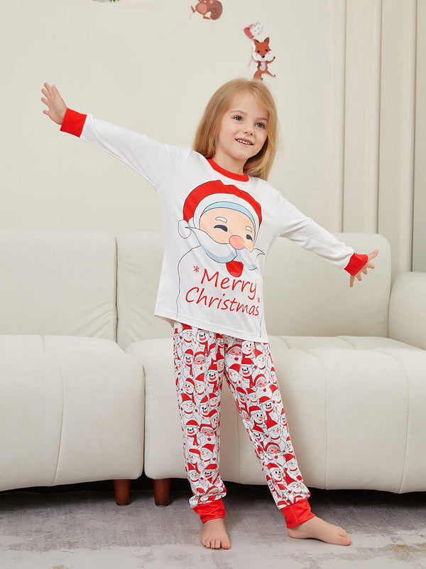 Matching Merry Christmas Santa Print Cozy and Festive Christmas Pajamas for the Whole Family