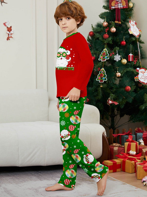 Matching Merry Christmas Santa Print Cozy and Festive Christmas Pajamas for the Whole Family