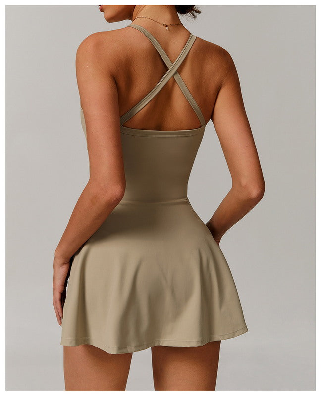 PowerPlay Skirted Romper