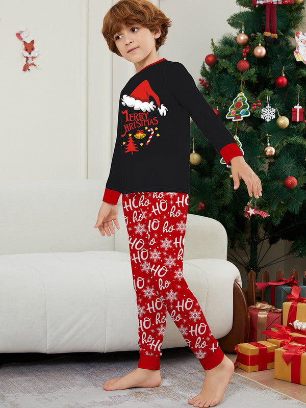 Matching Merry Christmas Santa Print Cozy and Festive Christmas Pajamas for the Whole Family