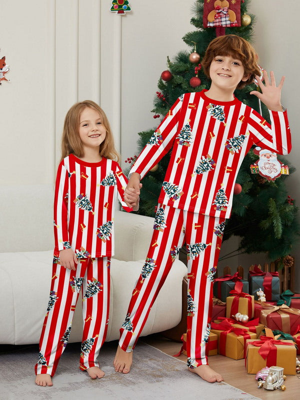 Matching Merry Christmas Tree Print Cozy and Festive Christmas Pajamas for the Whole Family