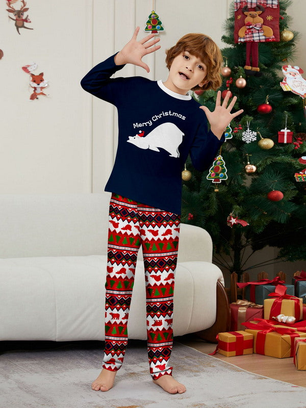 Matching Merry Christmas Santa Print Cozy and Festive Christmas Pajamas for the Whole Family