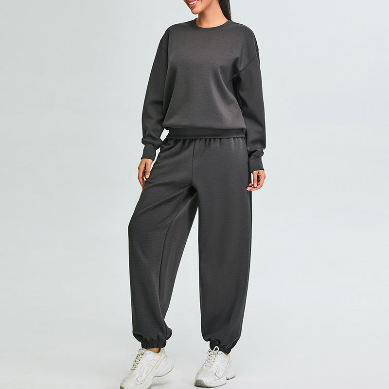 Crewneck Sweater and Jogger Sportswear Set