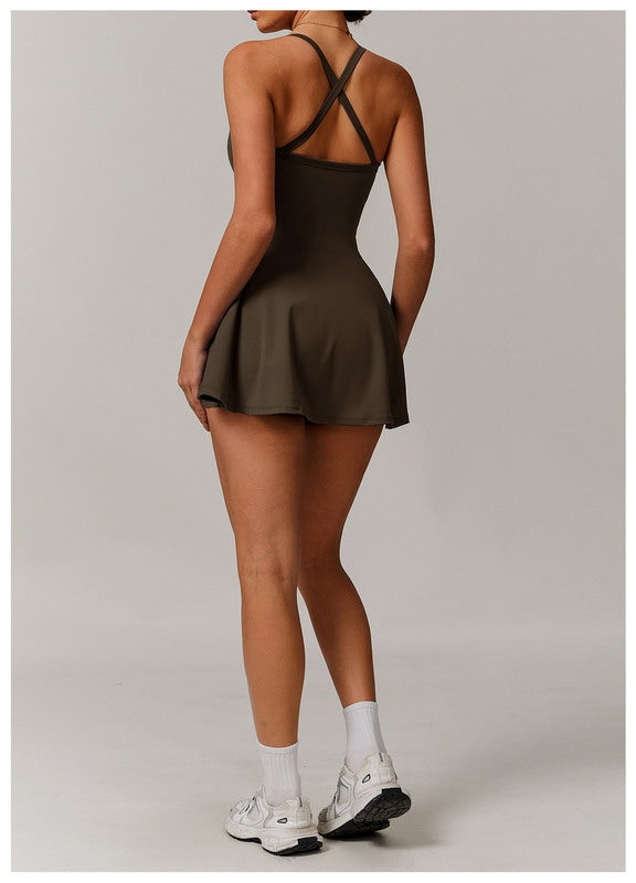 PowerPlay Skirted Romper