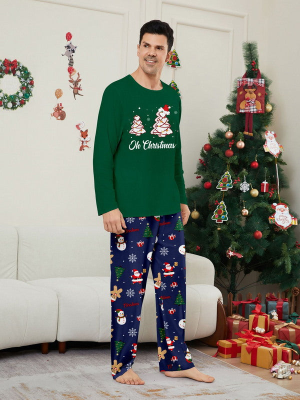 Matching Merry Christmas Trees Print Cozy and Festive Christmas Pajamas for the Whole Family
