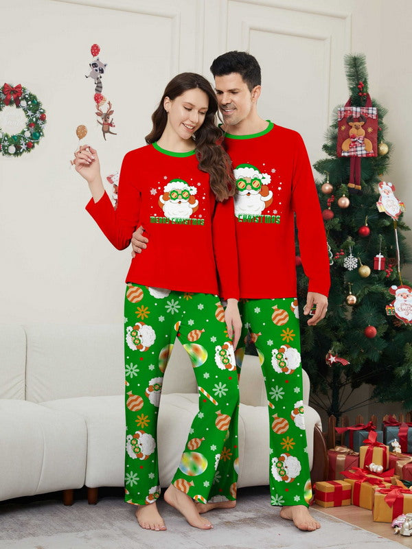 Matching Merry Christmas Santa Print Cozy and Festive Christmas Pajamas for the Whole Family