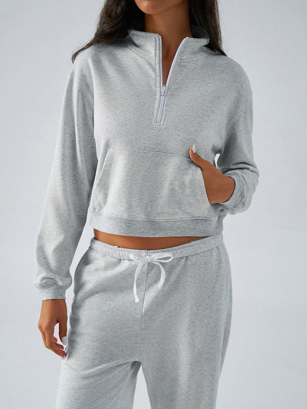 Cloudy Day Half-Zip Lounge Set