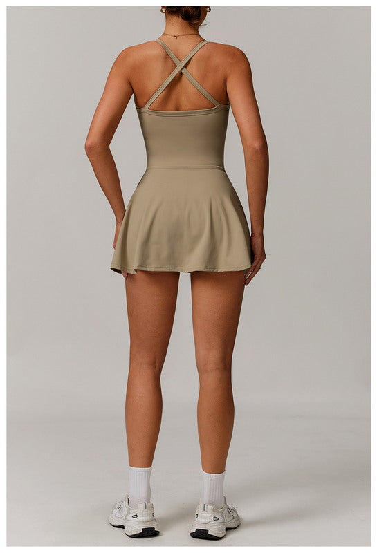 PowerPlay Skirted Romper