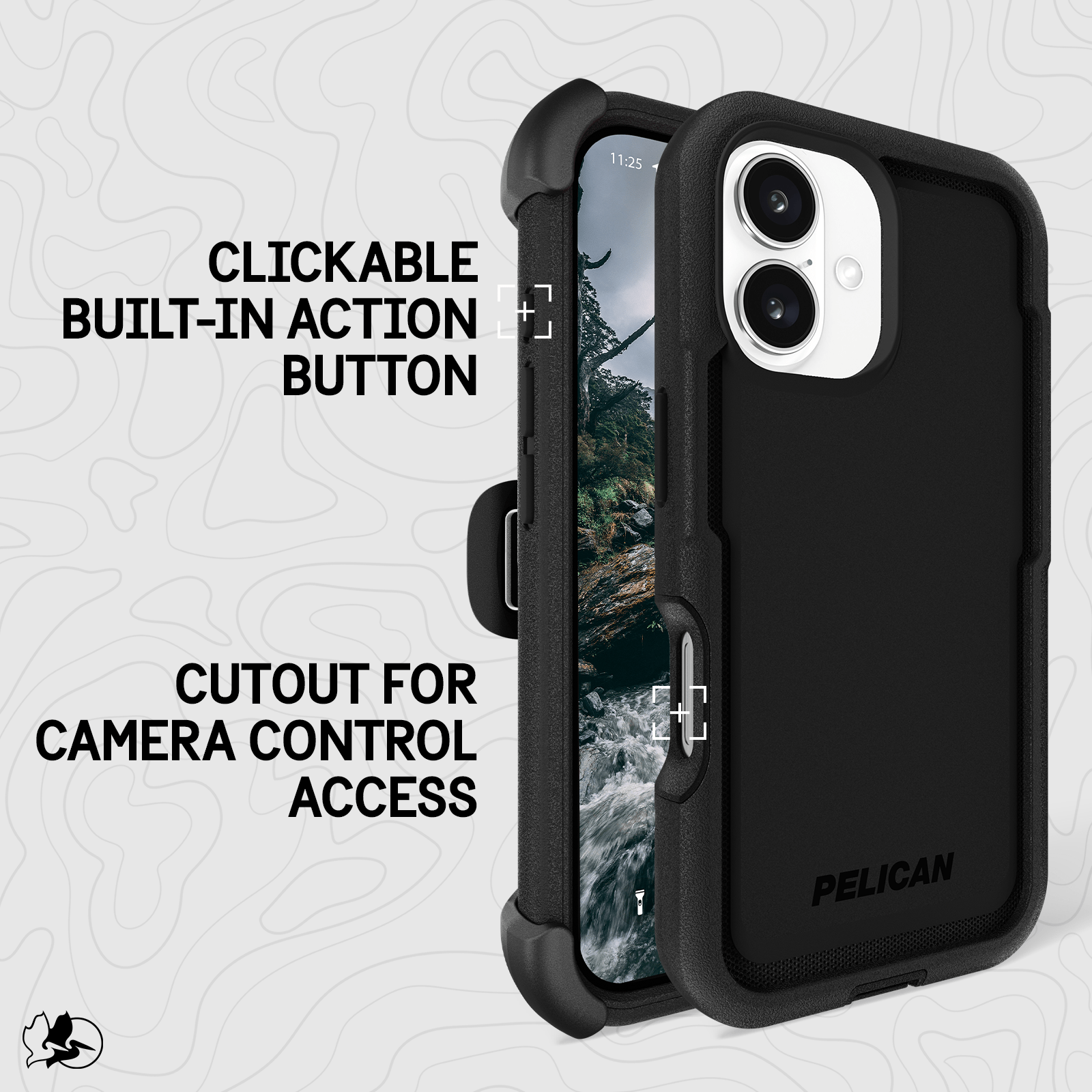 Pelican Voyager Black MagSafe - iPhone 16: Black