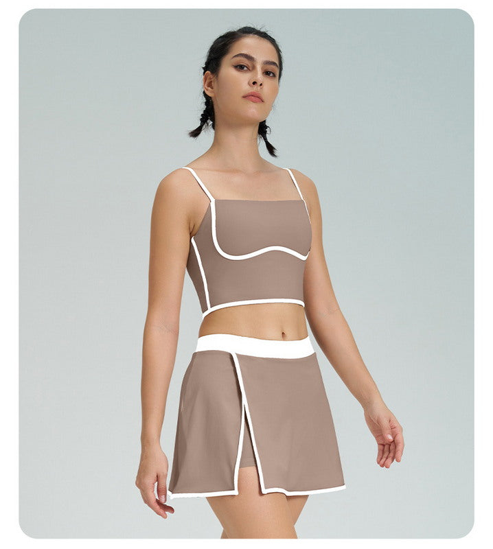 Two-Piece Tennis Skirt Set