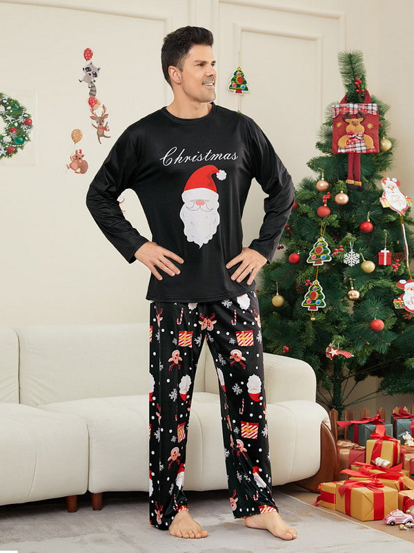 Matching Merry Christmas Santa Print Cozy and Festive Christmas Pajamas for the Whole Family