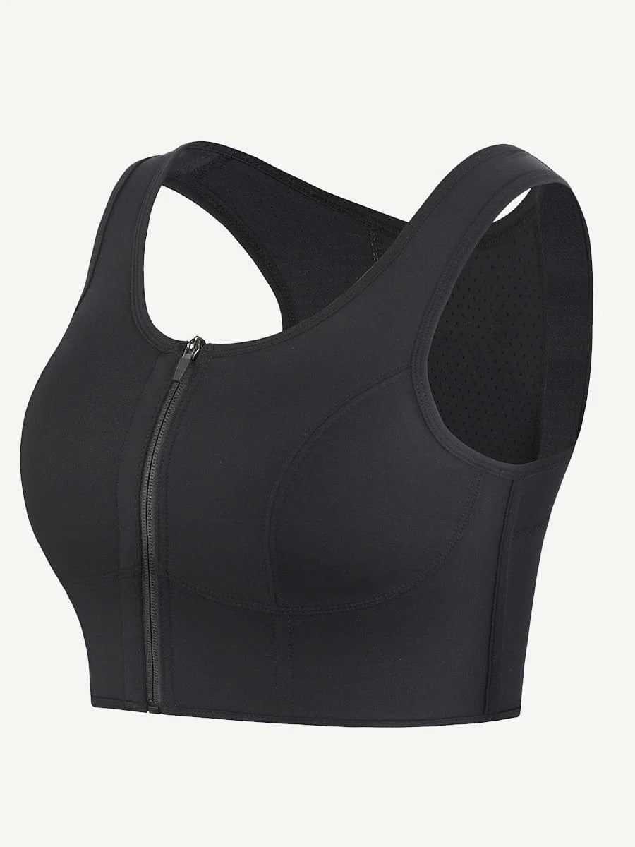 SculptFit Latex Compression Crop Top