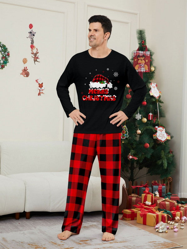 Matching Merry Christmas Santa Print Cozy and Festive Christmas Pajamas for the Whole Family