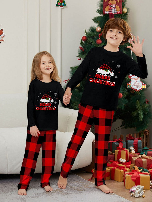 Matching Merry Christmas Santa Print Cozy and Festive Christmas Pajamas for the Whole Family