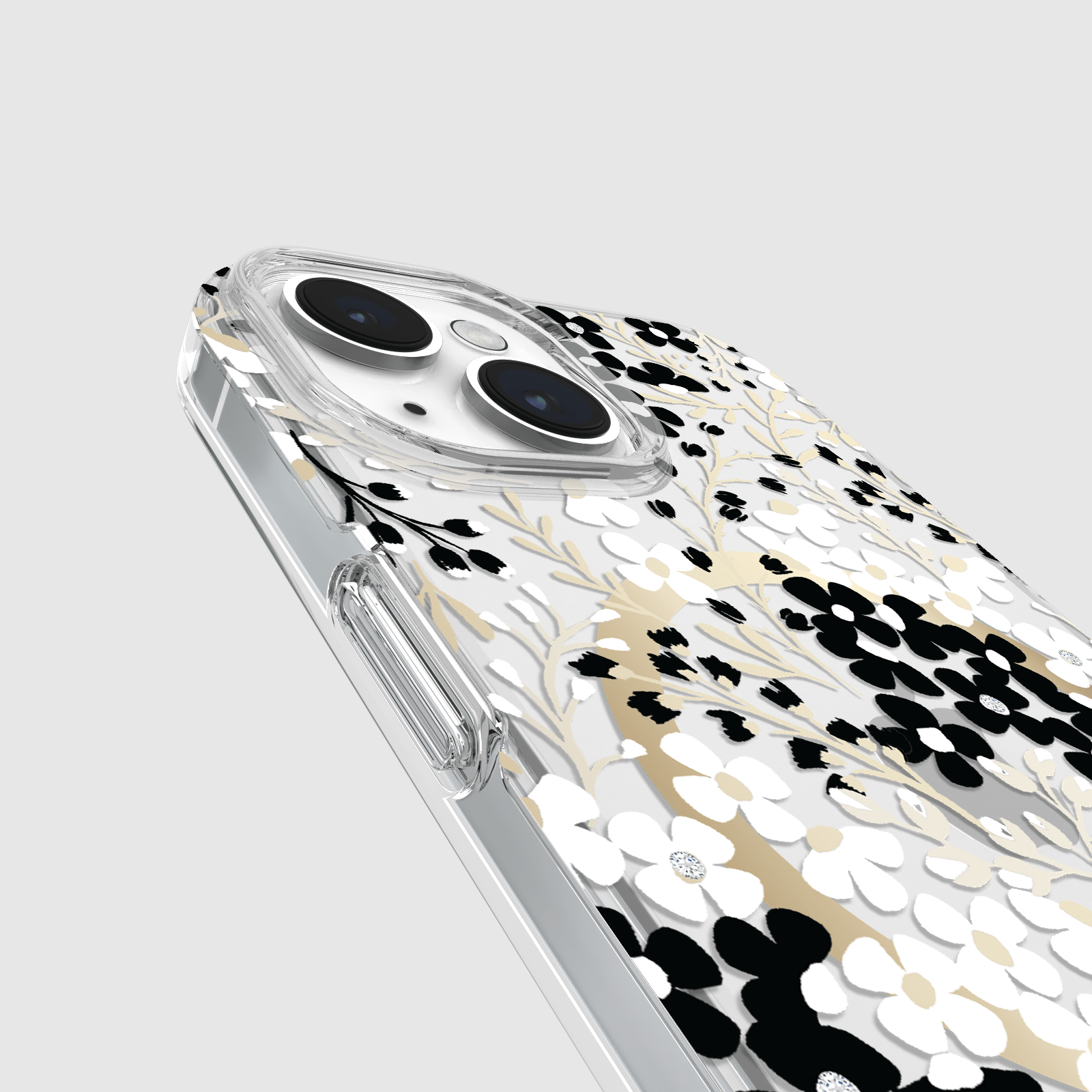 Kate spade new york iPhone 15/14/13 Black and White MagSafe: Multi Floral Black and White