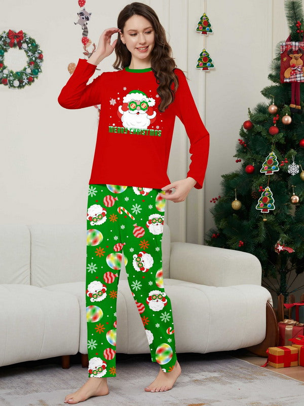 Matching Merry Christmas Santa Print Cozy and Festive Christmas Pajamas for the Whole Family