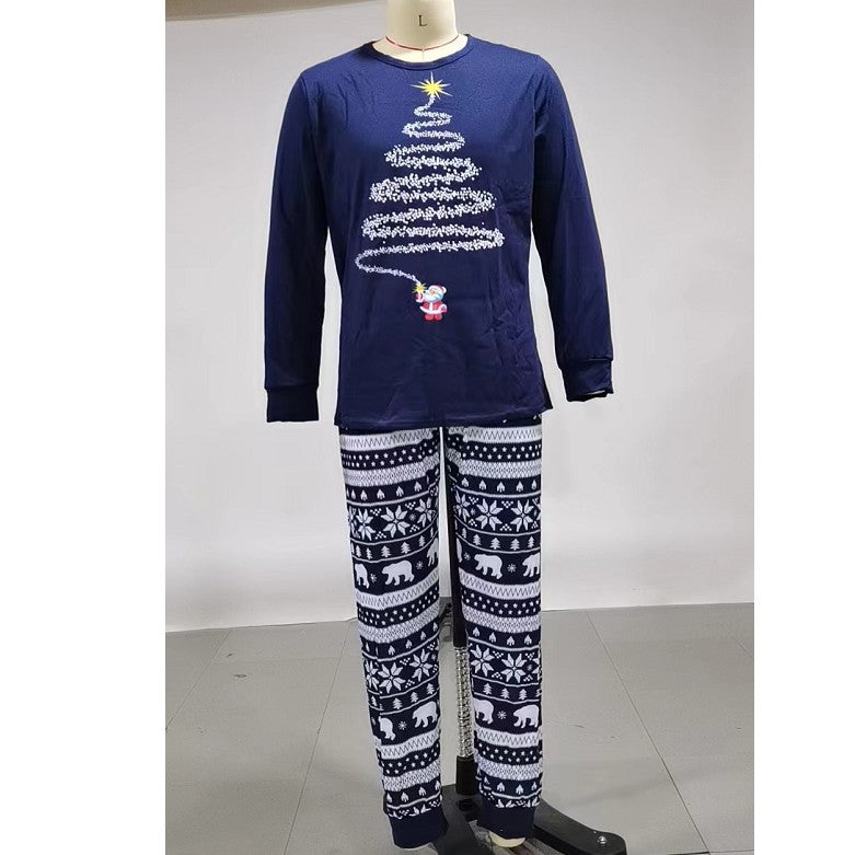 Modern Active Cozy and Festive Christmas Pajamas for the Whole Family I Navy