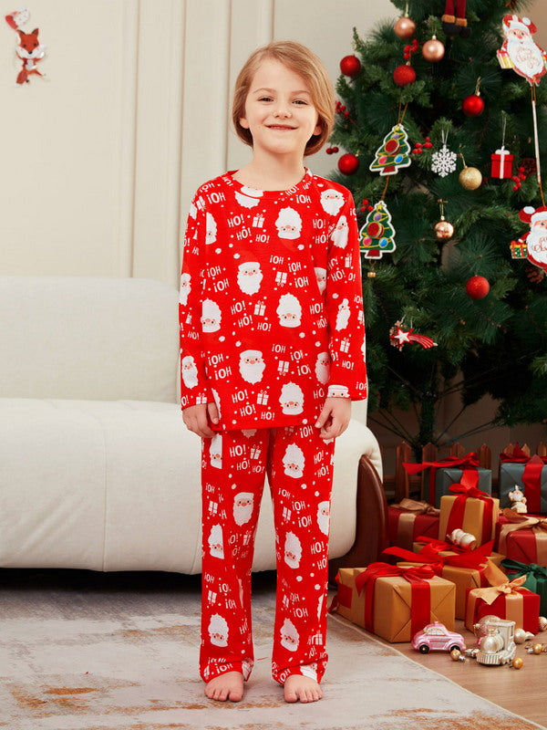 Matching Merry Christmas Santa Print Cozy and Festive Christmas Pajamas for the Whole Family