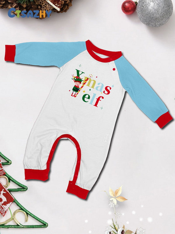 Matching Merry Christmas Elf Print Cozy and Festive Christmas Pajamas for the Whole Family